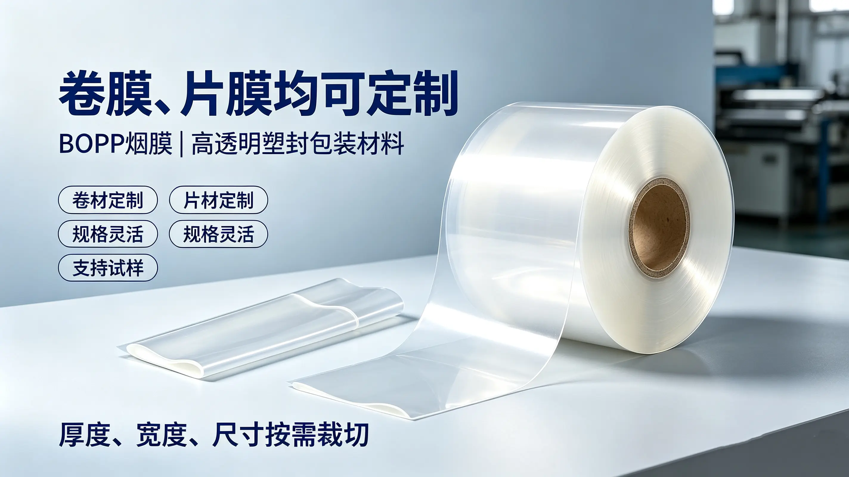 BOPP烟膜、BOPP box plastic sealing film