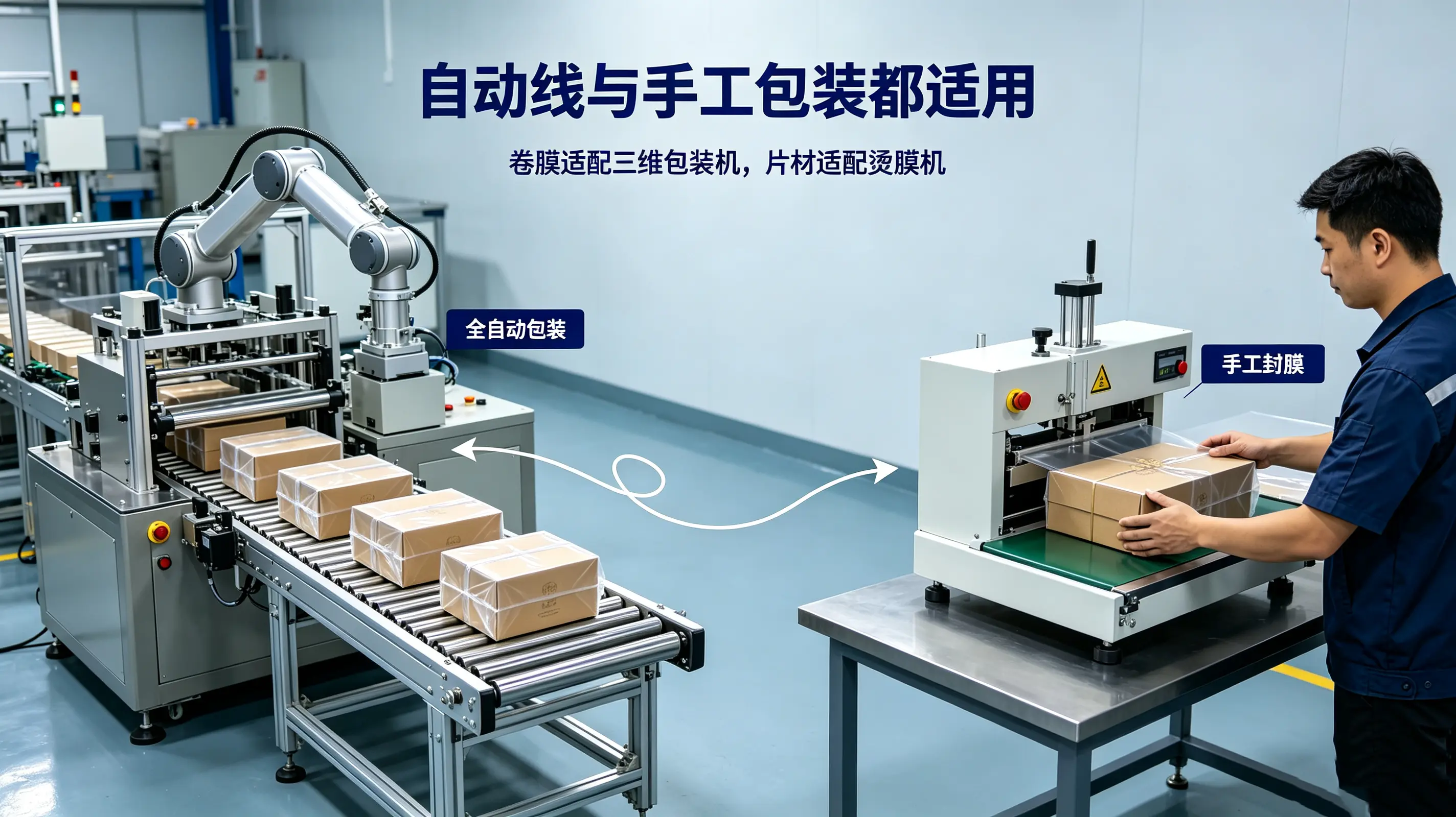 BOPP box plastic sealing film
