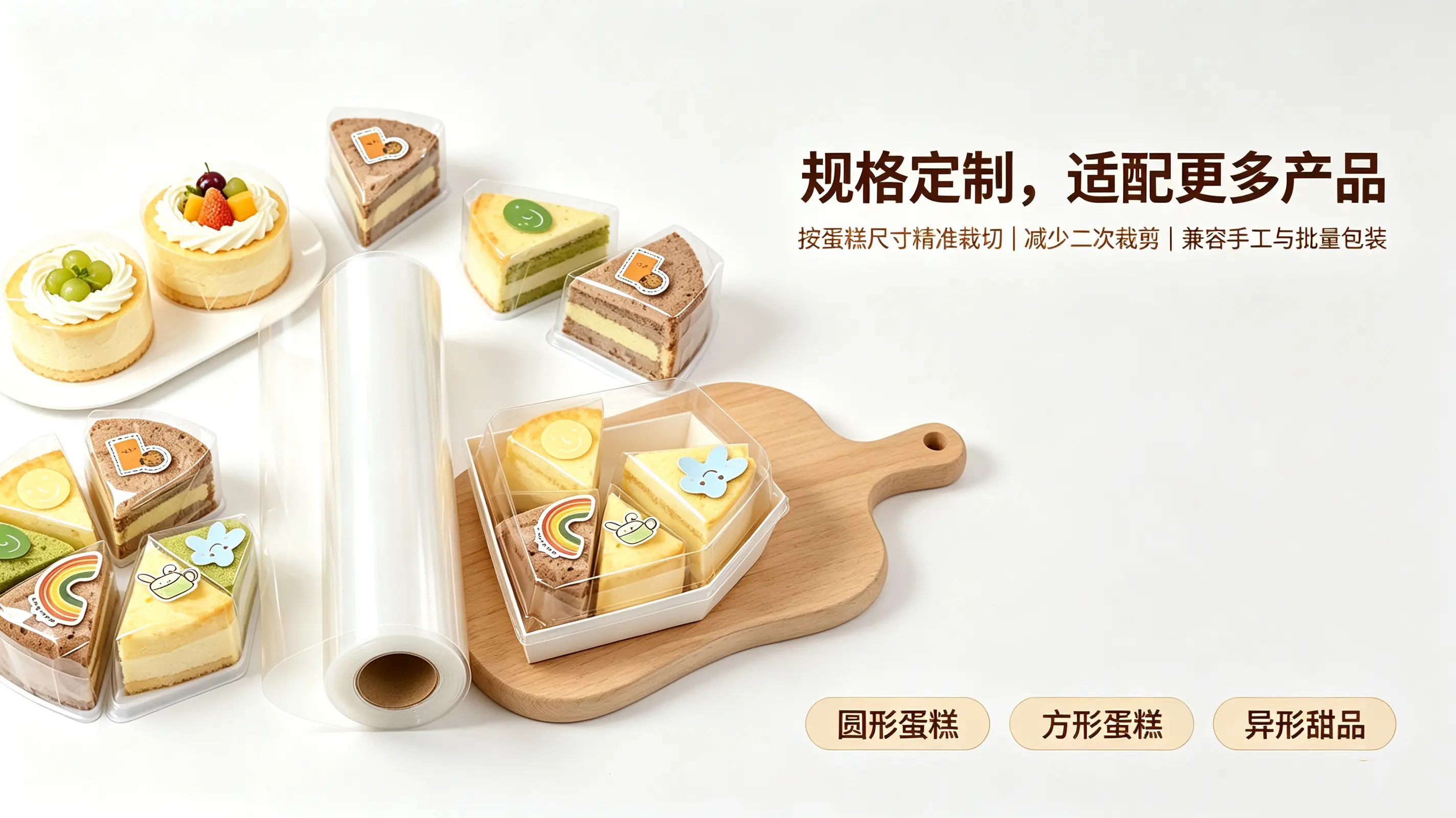 蛋糕玻璃纸 食品级蛋糕包装膜 Cake packaging film