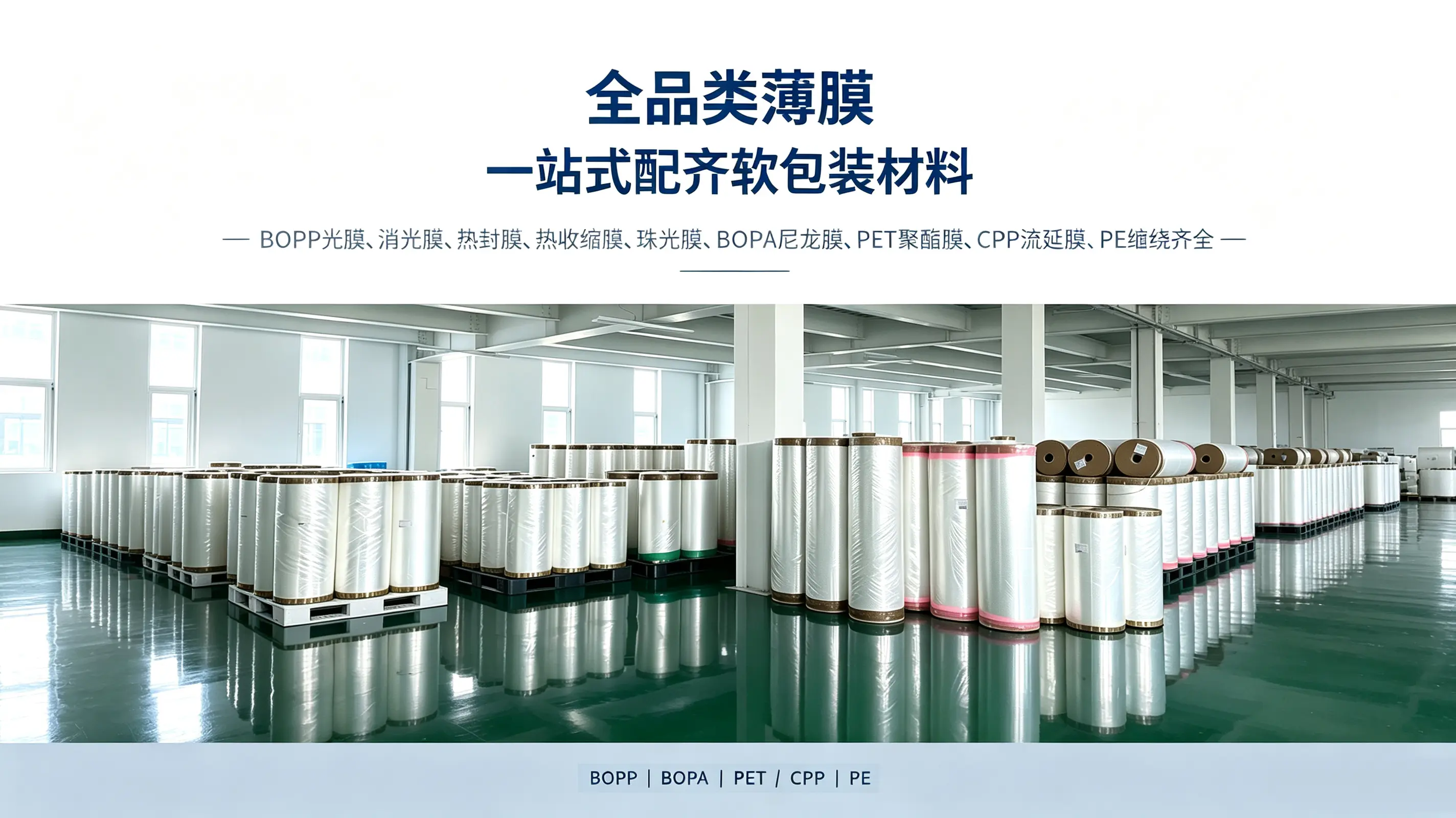 青岛中正 BOPP薄膜 软包装材料 BOPP packaging film