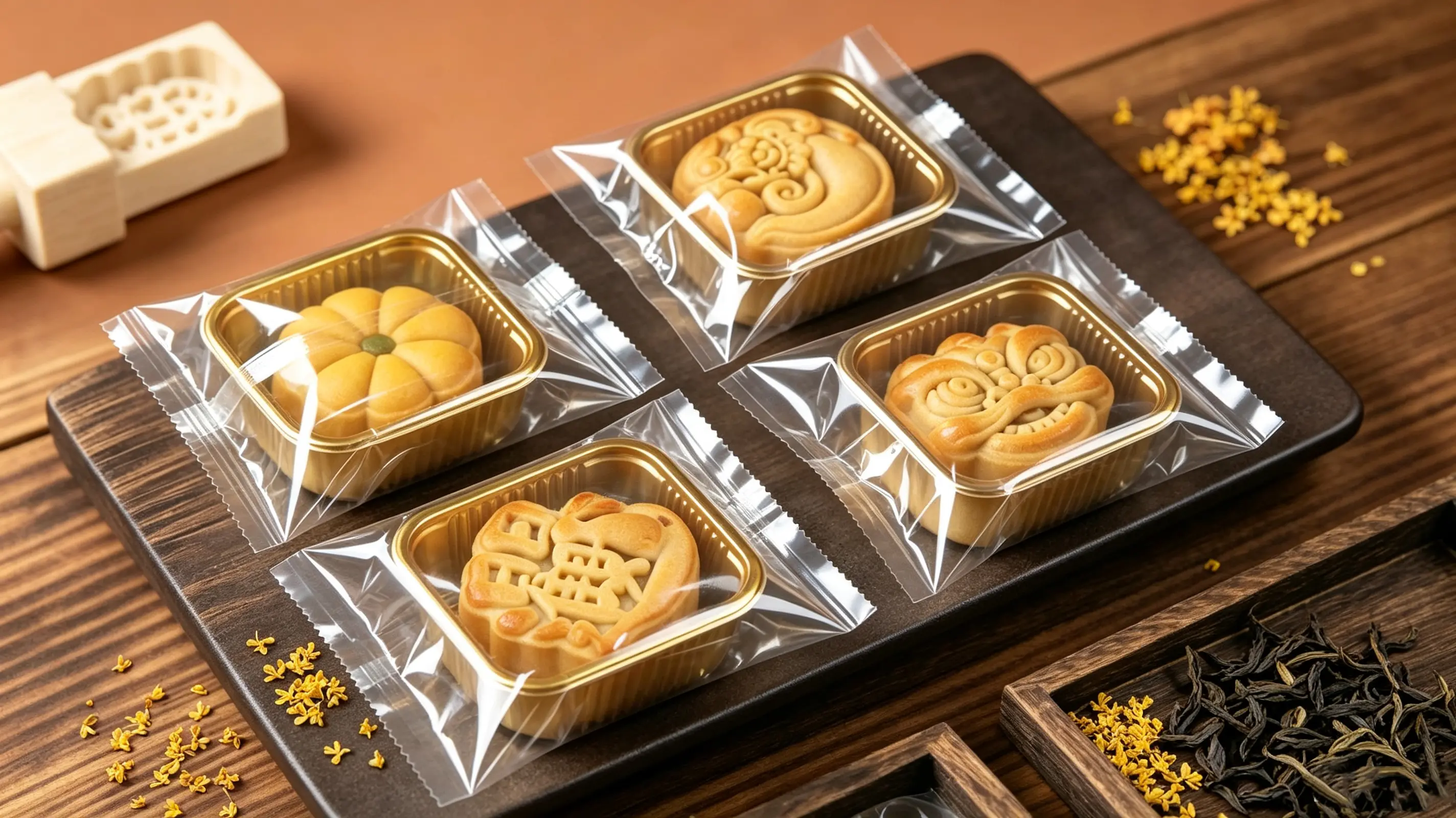 月饼包装膜_中秋月饼自动包装专用膜_食品级BOPP热封膜厂家yuebingbaozhuangmo